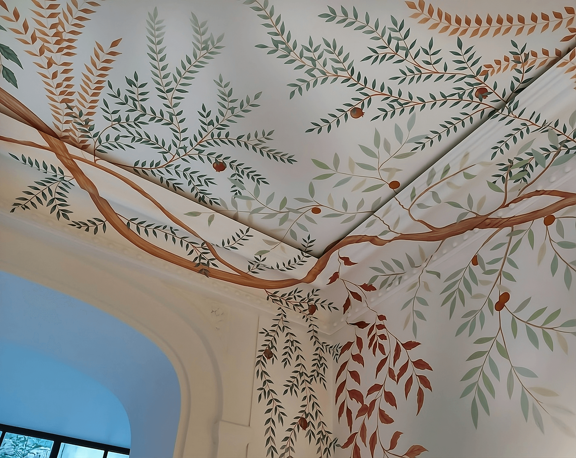 Exemple de fresque murale réalisé par Laurence Leuger
